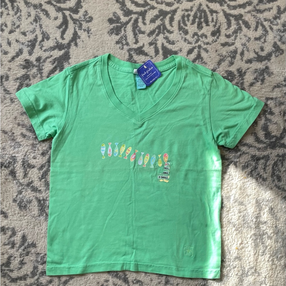 NWT Fresh Produce green fish T shirt X small